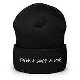 Christian Faith Hope Love Beanie
